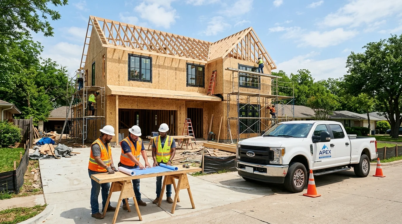 Turnkey residential home post-fire architectural reconstruction and engineering in Dallas